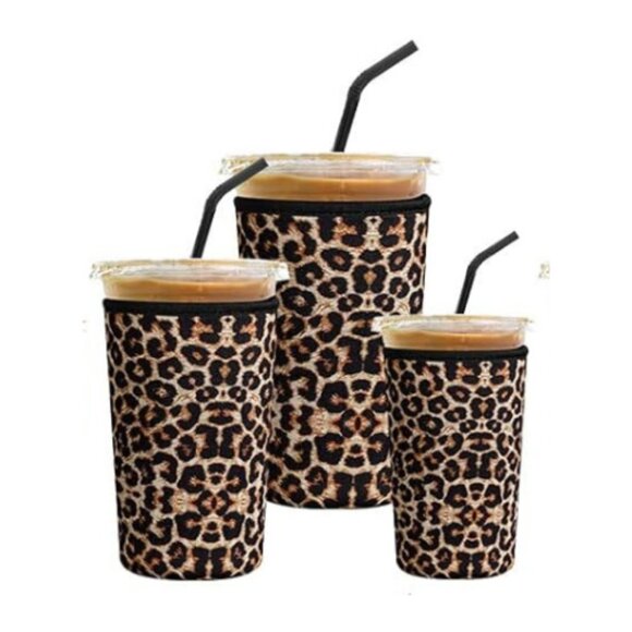 Reusable Iced Coffee Sleeves Neoprene Insulator Cup Sleeve for Cold Drinks - Picture 1 of 1